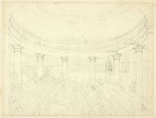 Study for Surrey Institution, from Microcosm of London, c. 1809. Creator: Augustus Charles Pugin