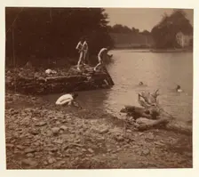 Study for "Swimming", 1883. Creator: Thomas Eakins