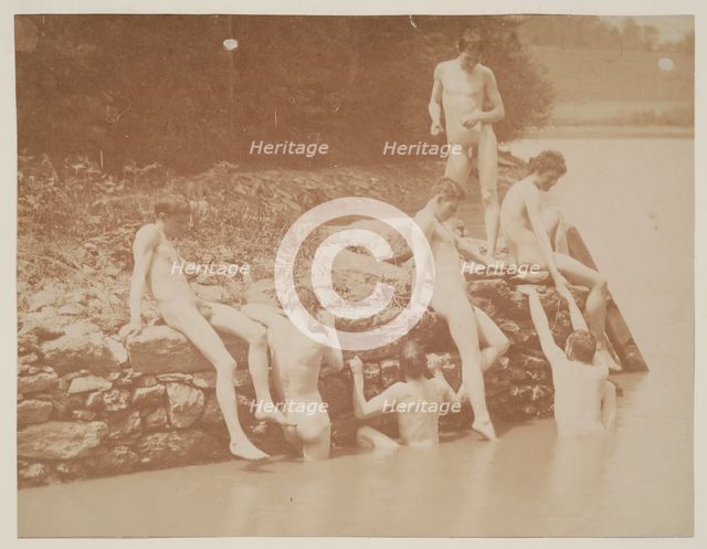 Study for "Swimming", 1883. Creator: Thomas Eakins.