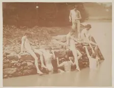 Study for "Swimming", 1883. Creator: Thomas Eakins