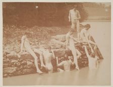 Study for "Swimming", 1883. Creator: Thomas Eakins