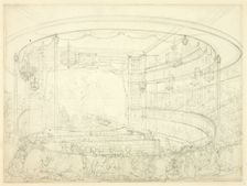 Study for Sadlers Wells Theater, c. 1809. Creator: Augustus Charles Pugin