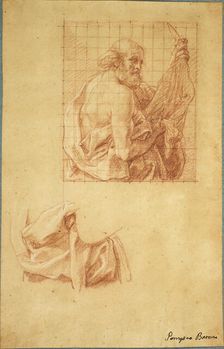 Study for Saint Bartholomew and Drapery, c. 1740. Creator: Pompeo Batoni