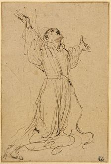 Study for Saint Francis Receiving the Stigmata, 1632/34. Creator: Guercino