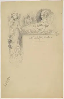 Study for "Sculpture", 1890. Creator: James Henry Moser