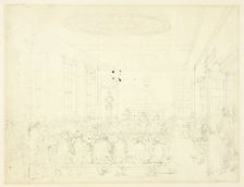 Study for Society for the Encouragement of Agriculture, from Microcosm of London, c. 1809. Creator: Augustus Charles Pugin
