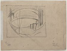 Study for "Soho" (verso), 1919. Creator: Oscar Bluemner