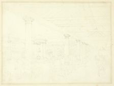 Study for Tattersall's Repository, from Microcosm of London, c. 1809. Creator: Augustus Charles Pugin