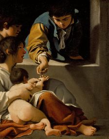 Study for the The Charity of St. Elizabeth c1610. Creator: Bartolomeo Schedoni