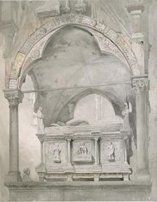 Study for the Tomb of Mastino II della Scala at Verona, 1852 Artist: John Ruskin