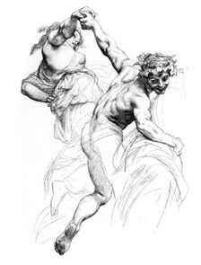Study for The Triumph of Flora c1880-1882.Artist: Alexandre Cabanel