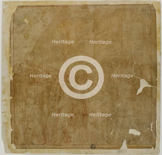 Study for the Triumphs of Julius Caesar: Canvas No. I, n.d. Creator: Unknown.