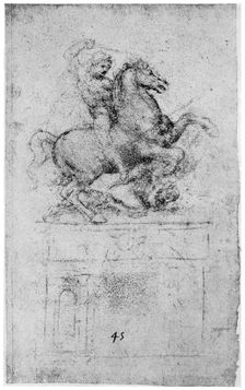 Study for the Trivulzio Monument c1508 (1954). Artist: Leonardo da Vinci