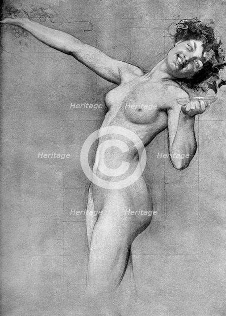 Study for 'The Vintage Morn', by Herbert James Draper, 1899. Artist: Unknown