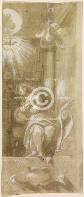 Study for the Virgin Annunciate, 1529/30. Creators: Camillo Boccaccino, Virgin Mary.