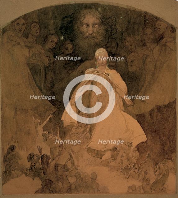 Study for The Age of Wisdom.