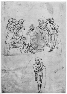 Study for the Adoration of the Magi c1481 (1954).Artist: Leonardo da Vinci