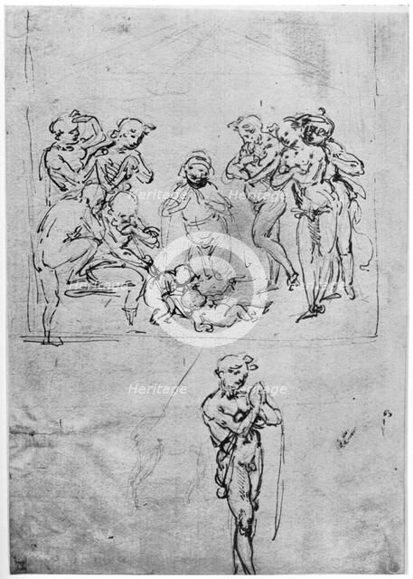 Study for the 'Adoration of the Magi', c1481 (1954).Artist: Leonardo da Vinci