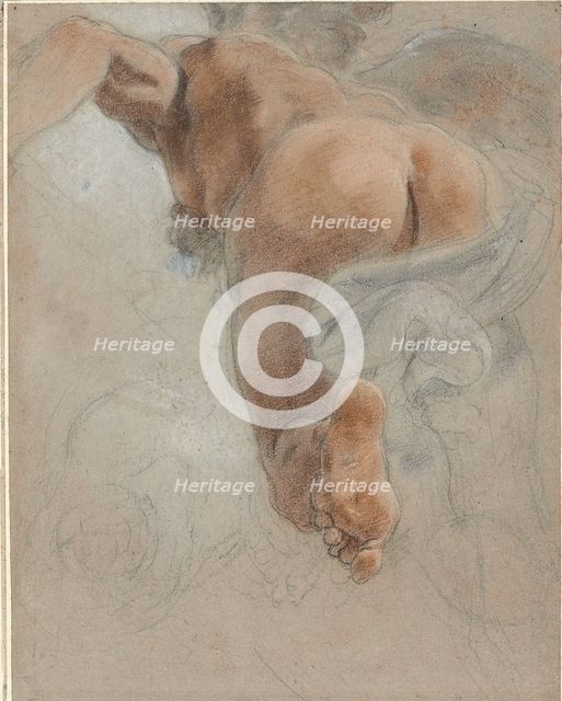 Study for the Allegorical Figure of Earthly Harmony, c.1677. Creator: Domenico Maria Canuti.