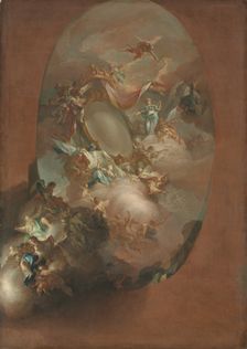 Study for "The Apotheosis of Ferdinand IV and Maria Carolina, King and Queen of Naples"…, c. 1781. Creator: Pietro Bardellino (Italian, 1728-1810)