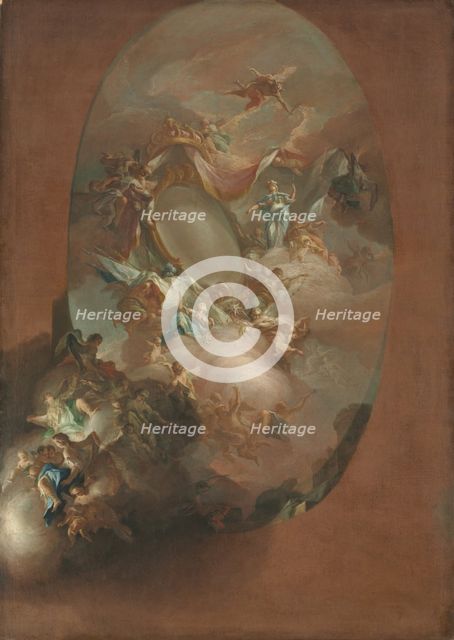 Study for "The Apotheosis of Ferdinand IV and Maria Carolina, King and Queen of Naples"…, c. 1781. Creator: Pietro Bardellino (Italian, 1728-1810).
