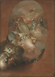 Study for "The Apotheosis of Ferdinand IV and Maria Carolina, King and Queen of Naples"…, c. 1781. Creator: Pietro Bardellino (Italian, 1728-1810)