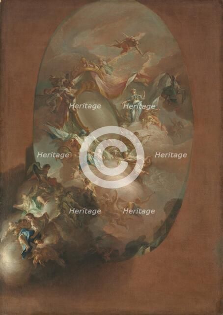 Study for "The Apotheosis of Ferdinand IV and Maria Carolina, King and Queen of Naples"…, c. 1781. Creator: Pietro Bardellino (Italian, 1728-1810).