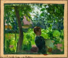 Study for the Bagpipe Lesson, 1892. Creator: Henry Ossawa Tanner