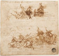 Study for the Battle of Anghiari, ca 1503-1504. Creator: Leonardo da Vinci (1452-1519)