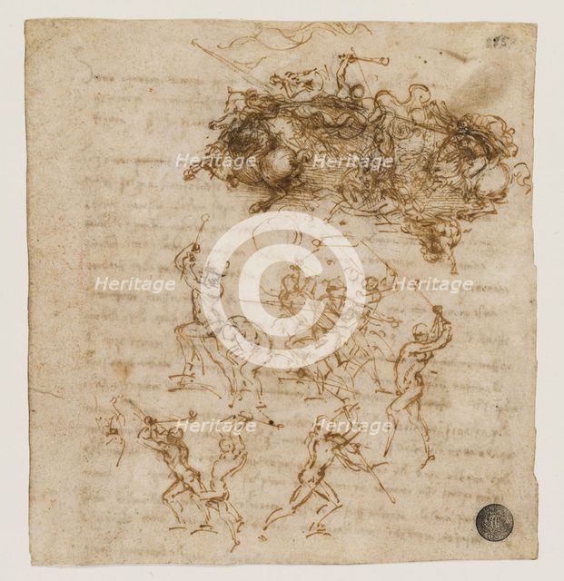Study for the Battle of Anghiari, ca 1503-1504. Creator: Leonardo da Vinci (1452-1519).