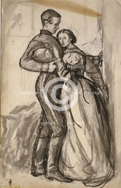Study for 'The Black Brunswicker', 1859. Artist: John Everett Millais.