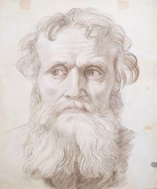 Study for the central figure for The Baptism of King Ethelbert 1846. Creator: William Dyce