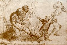 Study for the child in the Dance of Death 1913. Artist: Hans Holbein the Younger