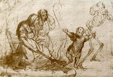 Study for the child in the Dance of Death 1913. Artist: Hans Holbein the Younger