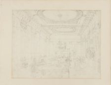 Study for The College of Physicians, from Microcosm of London, c. 1808. Creator: Augustus Charles Pugin
