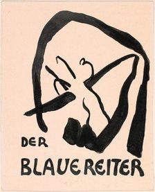 Study for the cover of the catalogue of the group of artists "Der Blaue Reiter (The Blue..., 1912. Creator: Kandinsky, Wassily Vasilyevich (1866-1944)