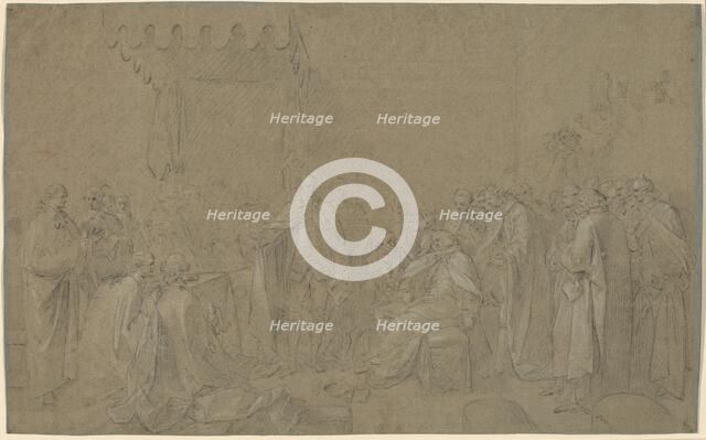 Study for "The Death of the Earl of Chatham", 1779. Creator: John Singleton Copley.