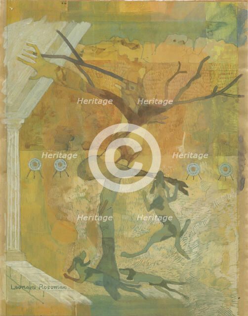 Study for 'The Death of Acteon', c1970s. Creator: Leonard Rosoman.