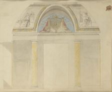 Study for the decoration of the throne at the Palais des Tuileries, 1806