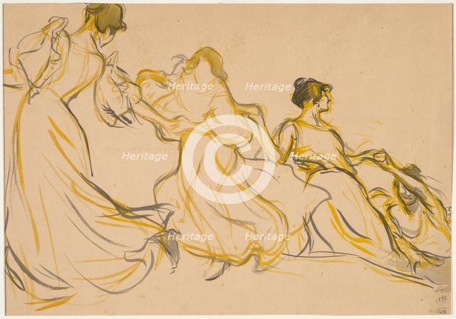 Study for the Decoration for the Salle des Fêtes for La Mairie du 11e arrondissement de Paris, 1897. Creator: Victor Emile Prouvé (French, 1858-1943).