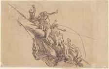 Study for "The Defeat of the Floating Batteries at Gibraltar", 1783-1786. Creator: John Singleton Copley