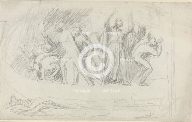 Study for "The Deluge", 1790s. Creator: George Romney.
