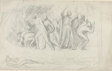 Study for "The Deluge", 1790s. Creator: George Romney