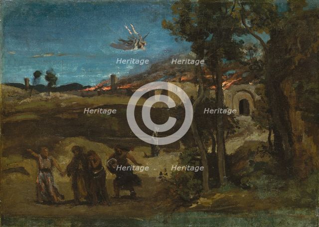 Study for "The Destruction of Sodom", 1843. Creator: Jean-Baptiste-Camille Corot.
