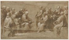 Study for The Disputation of the Holy Sacrament, 1508-1510. Creator: Raphael (Raffaello Sanzio da Urbino) (1483-1520)