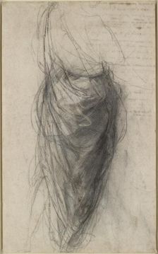Study for the Drapery of a Man in back view, early 16th century. Artist: Raphael