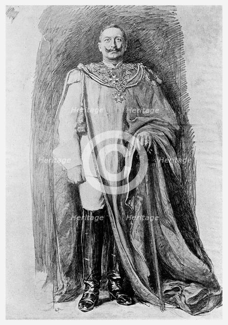 Study for the enamel portrait of Emperor Wilhelm II of Germany, 1901. Artist: Unknown