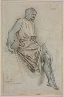 Study for the Failure of Gawain from the Holy Grail Tapestries, 1893. Creator: Edward Burne-Jones (British, 1833-1898)