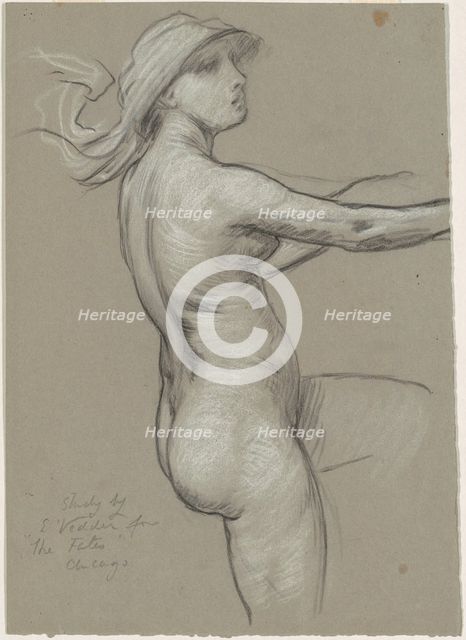 Study for "The Fates Gathering in the Stars", 1884-1887. Creator: Elihu Vedder.