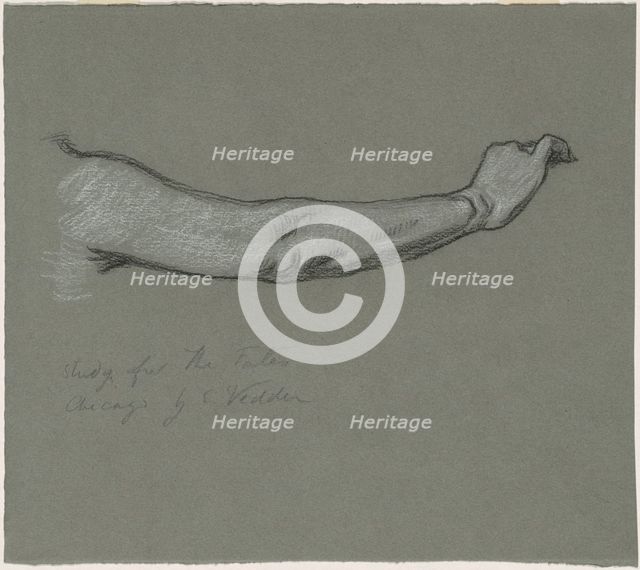 Study for "The Fates Gathering in the Stars", 1884-1887. Creator: Elihu Vedder.